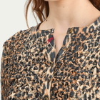 Damson Madder Women's Elliana Smocked Cardigan in Leopard