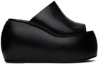SIMONMILLER Black Platform Bubble Wedge Heeled Sandals