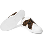 Fendi - Reloaded Logo-Trimmed Full-Grain and Smooth Leather Slip-On Sneakers - Men - White