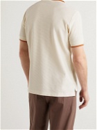 Tod's - Logo-Embroidered Cotton-Piqué Polo Shirt - Neutrals