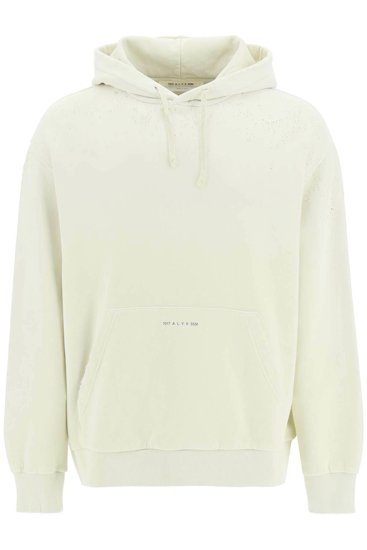 1017 ALYX 9SM Men's Knit Zip Through Hoodie in Off White
