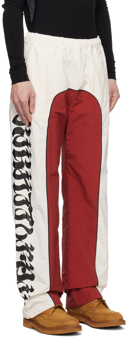 KUSIKOHC Off-White & Red Racing Trousers
