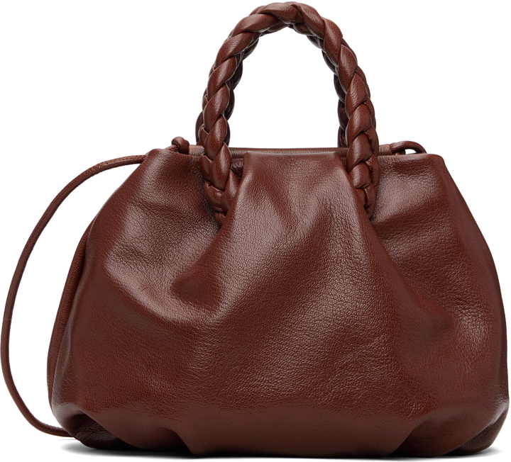 Photo: HEREU Brown Bombon M Supple Shiny Bag