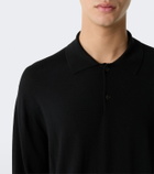 The Row Blainy wool and cashmere polo sweater