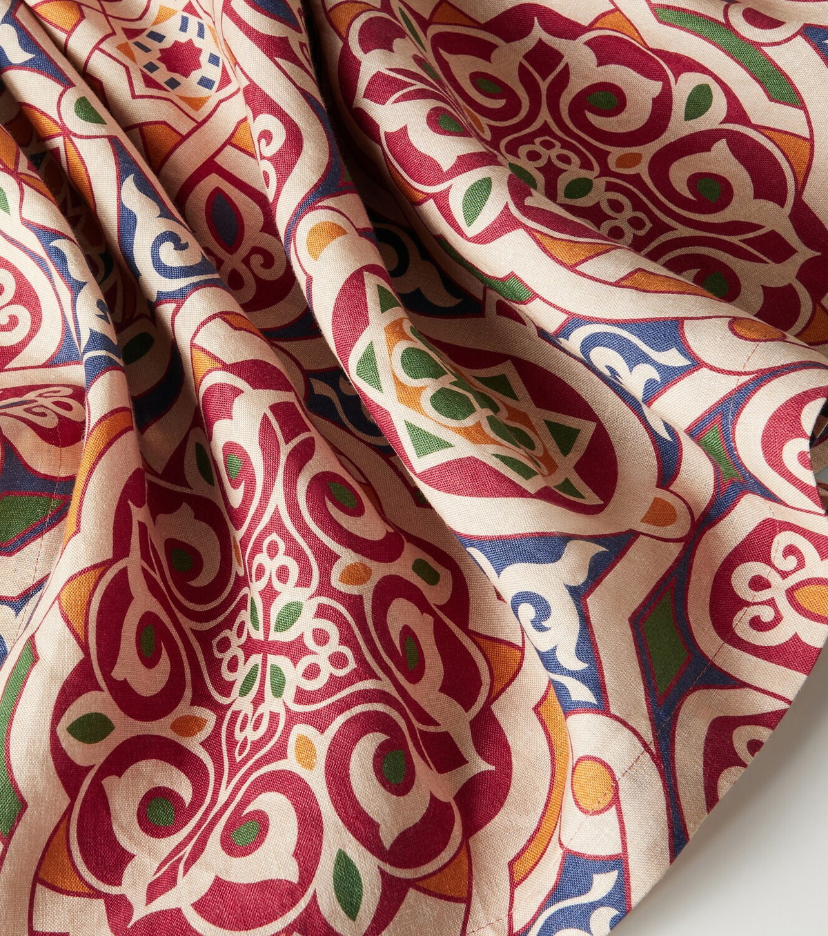 Cabana Catalina printed linen tablecloth