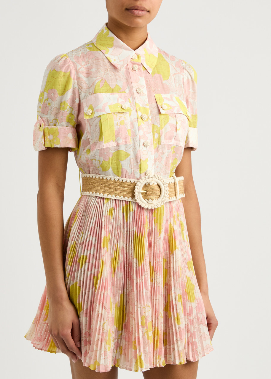 【Zimmermann】POP PLEATED MINI DRESS プリーツ ミニドレス Zimmermann】POP PLEATED MINI DRESS プリーツ ミニドレス