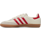 adidas Originals Off-White & Red Samba OG Sneakers