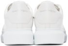 Alexander McQueen White & Grey Felted Oversized Sneakers