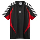 Adidas Men's Archive T-Shirt in Black/Betrack Toper Scarlet