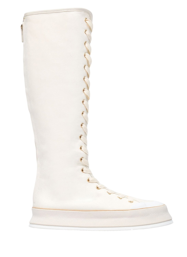 Photo: Max Mara Canvas Lace-Up Boots
