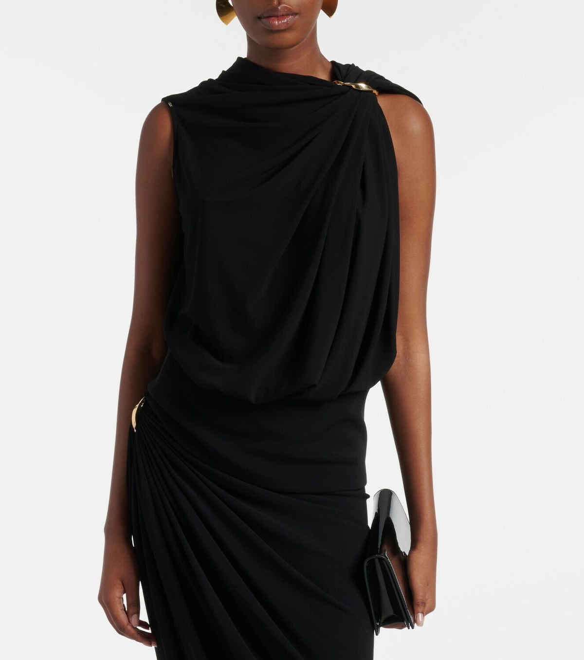 Sportmax Draped crêpe top