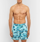 Vilebrequin - Moorea Mid-Length Printed Swim Shorts - Blue