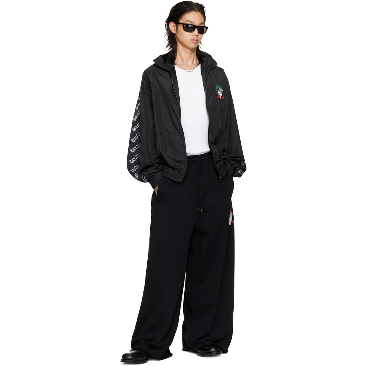 LU'U DAN Black Blacklisted Gym Sweatpants