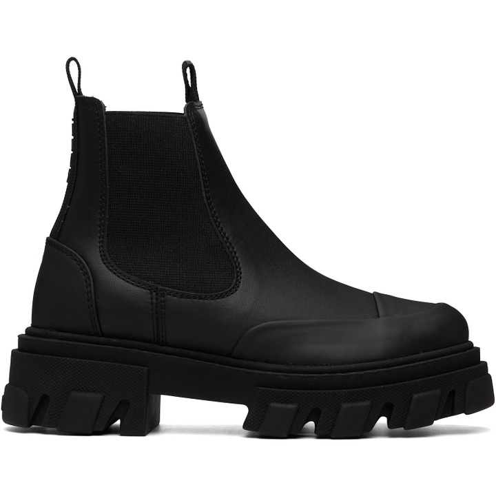 Photo: GANNI Black Cleated Low Chelsea Boots