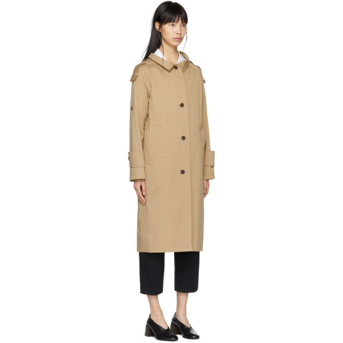 Kuho Beige Funis Oversized Trench Coat