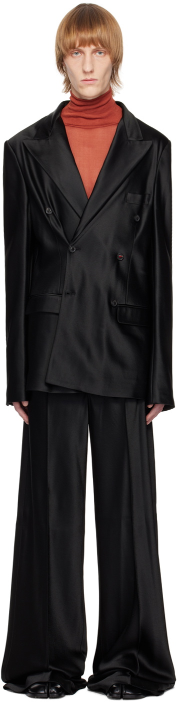 Maison Margiela Black Mikado Trousers