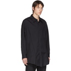 Sulvam Black Poplin Overshirt