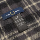 Fred Perry Men's Authentic Tartan Scarf in Gunmetal