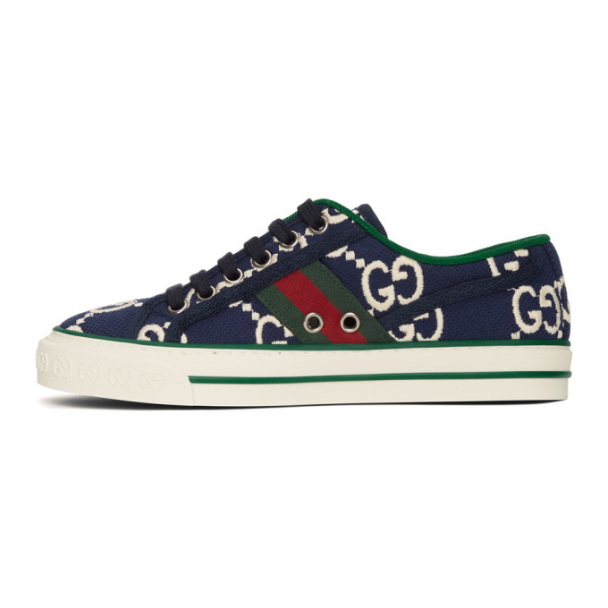 Gucci Navy GG 1977 Tennis Sneakers Gucci