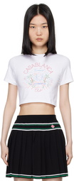 Casablanca White Crayon Tennis Club T-shirt