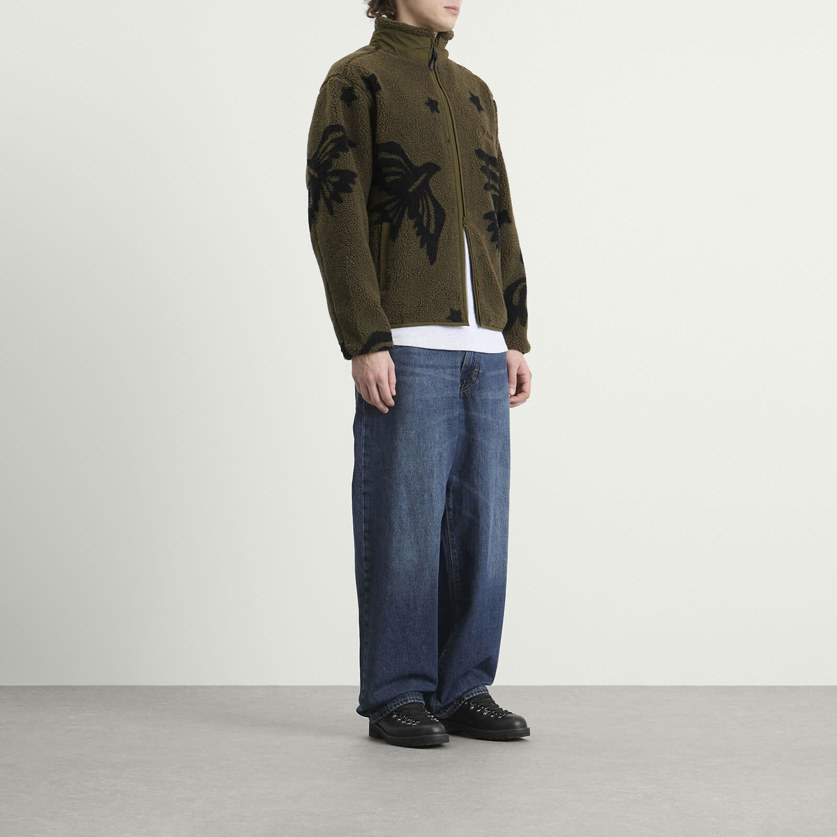 Pendleton Men's Jacquard Fleece Jacket in Star Bird