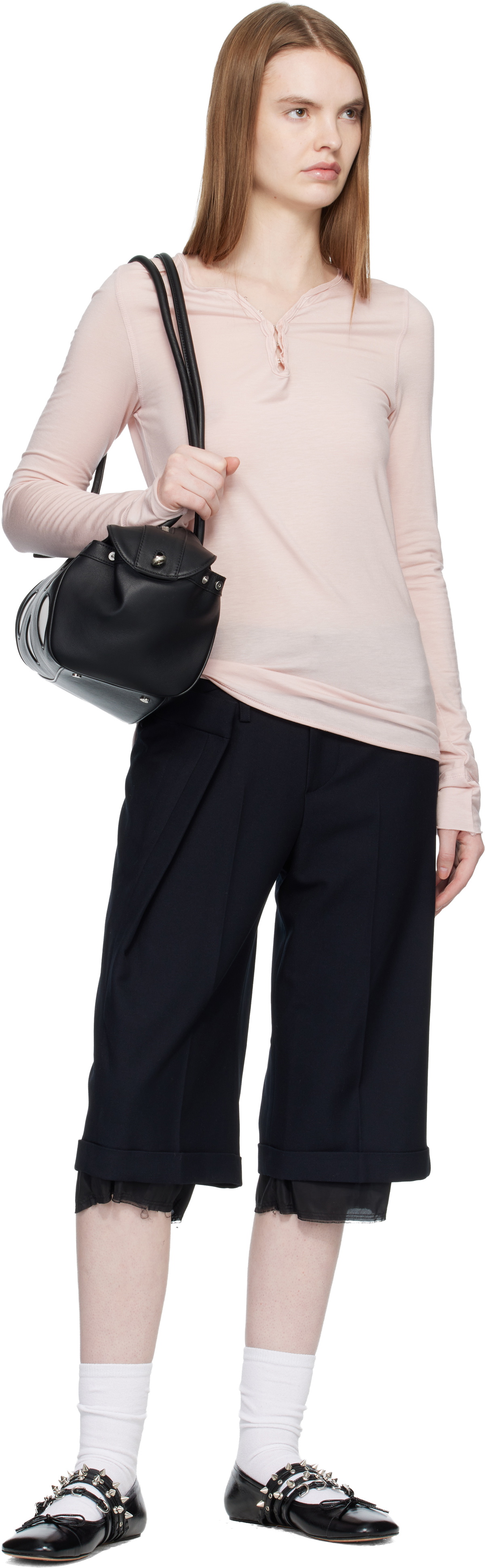 OPEN YY Black Dotted Corgi Bag