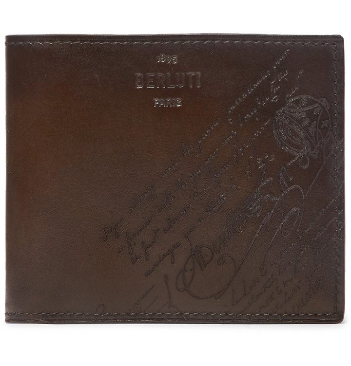 Photo: Berluti - Scritto Leather Billfold Wallet - Brown