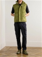 66 North - Dyngja Logo-Appliquéd Quilted Recycled-Shell Down Gilet - Green