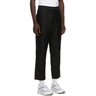 Comme des Garcons Homme Black Cotton Moleskin Trousers