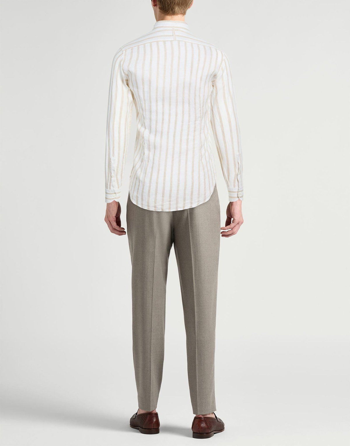 Eleventy Platinum Mens Shirt in Beige