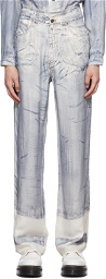 Jean Paul Gaultier Blue 'The Jean Effect' Trousers