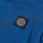 Stone Island Junior Men's Patch Logo T Shirt in Bright Blue