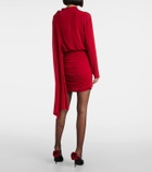 Magda Butrym Caped cupro-blend minidress