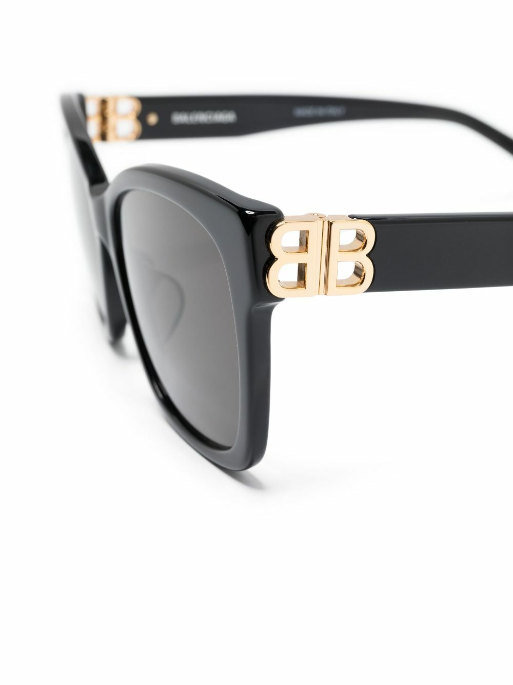 Balenciaga Eyewear Black Adjusted Fit Dynasty Square