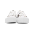 McQ Alexander McQueen White and Black Plimsoll Platform Low Sneakers