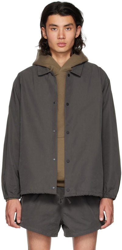 Photo: Fear of God ESSENTIALS Gray Drawstring Jacket