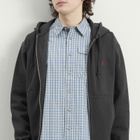 Gramicci Men's One Point Zip Hoodie in Vintage Black