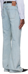 Valentino Blue 5 Pocket Flare Jeans
