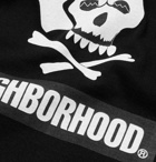 Neighborhood - Printed Cotton-Jersey T-Shirt - Black