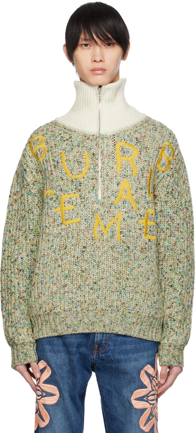 BLUEMARBLE Green Embroidered Sweater