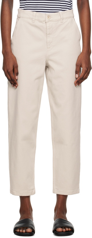 Photo: Sunspel Beige Tapered Trousers
