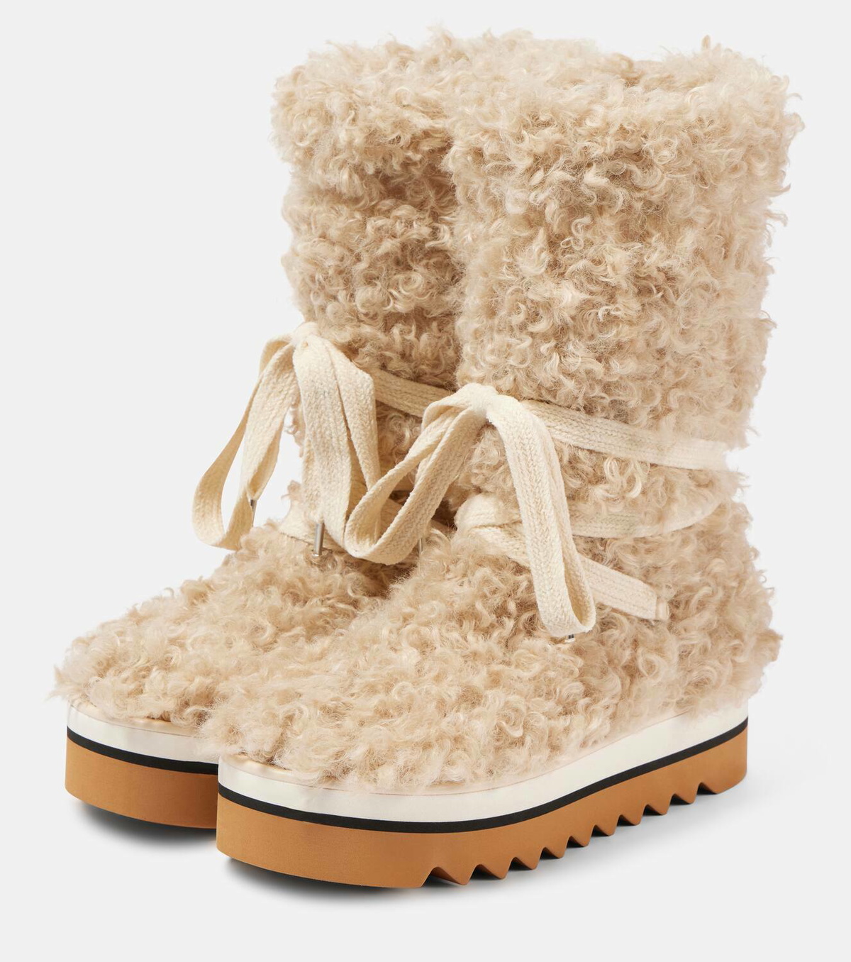 Stella McCartney Elyse faux fur snow boots