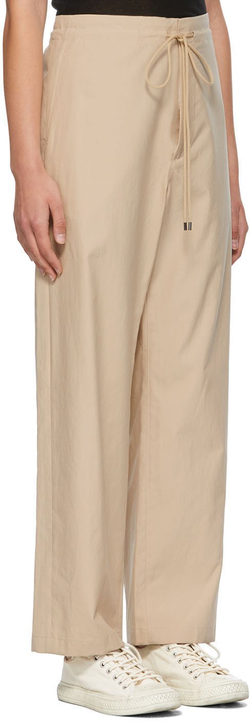 AURALEE Beige Easy Wide Trousers Auralee