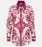 Dolce&Gabbana Majolica printed cotton poplin shirt