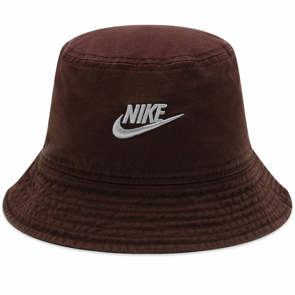 Nike Men's Washed Bucket Hat in Earth/Light Orewood Brown Nike