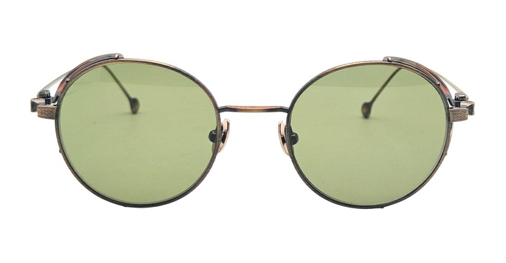 Photo: Matsuda M3152 - Antique Gold / Sage Green Sunglasses