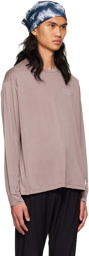 Satisfy Taupe Polyester T-Shirt