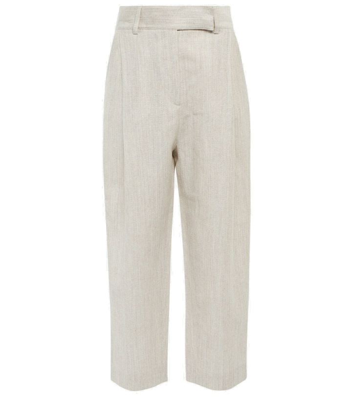 Photo: Toteme - Straight wool and linen pants