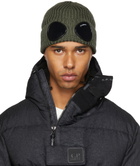 C.P. Company Khaki Goggle Beanie