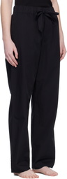 Tekla Black Poplin Pyjama Pants